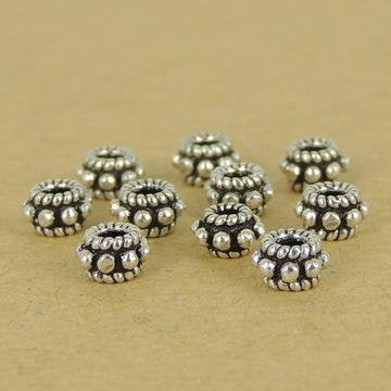 New 2 10 PCS 925 Sterling Silver Spacers Beads Vintage WSP397X10 Wholesale: See Discount Coupons in Item Details