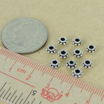 New 10 PCS 925 Sterling Silver Spacers Beads Vintage WSP397X10 Wholesale: See Discount Coupons in Item Details