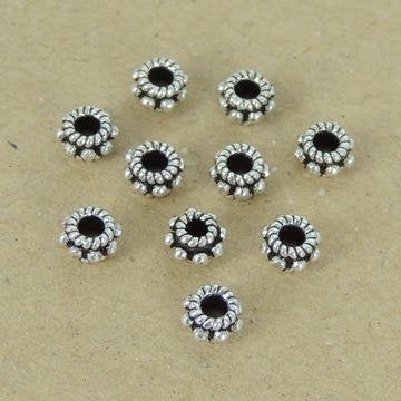 New 10 PCS 925 Sterling Silver Spacers Beads Vintage WSP397X10 Wholesale: See Discount Coupons in Item Details
