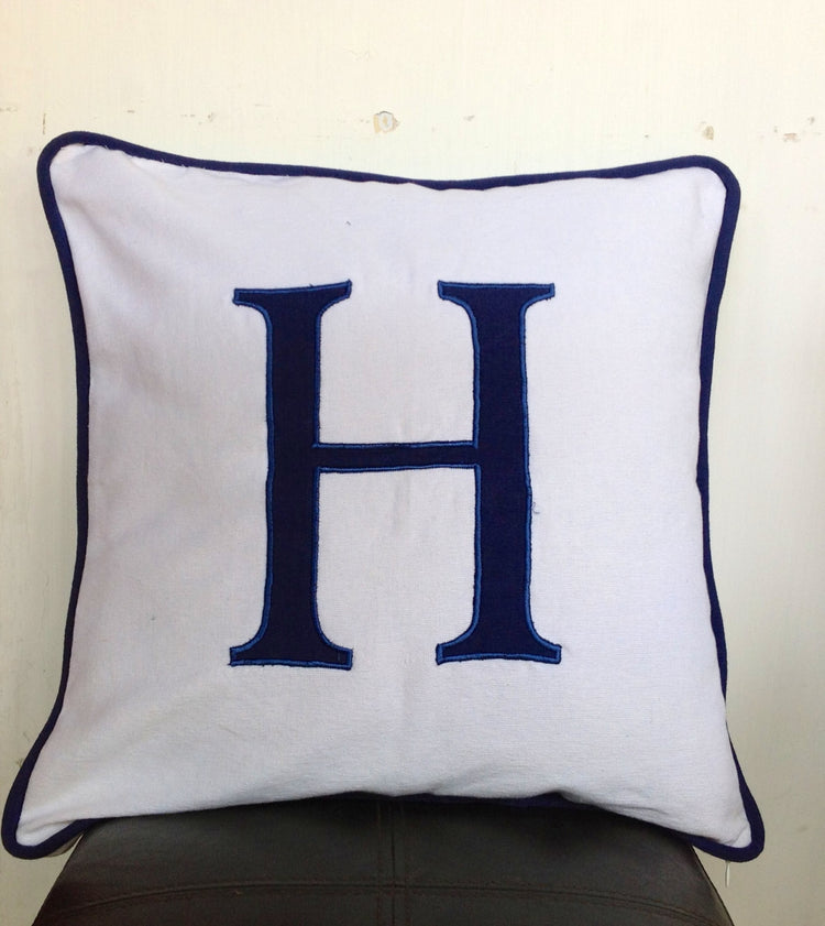 Monogram Decor, Home DÃ©cor,Pillow Cover, Decorative Pillow, Throw Pillow, Nautical Pillow Covers, Accent Pillow,Bedroom Pillows with Piping