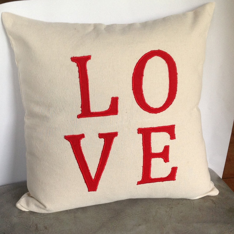 On Sale Sale Love Pillow -18" x18" ,Wedding Gift, Monogrammed Cushion Cover 45cmx45cm, Anniversary Gift