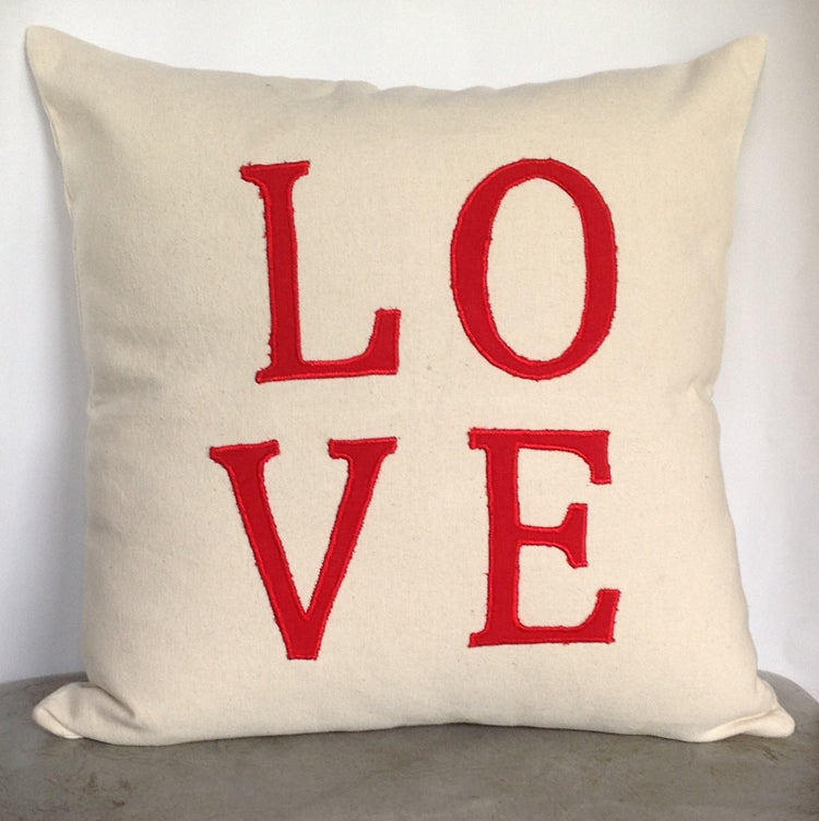 On Sale Sale Love Pillow -18" x18" ,Wedding Gift, Monogrammed Cushion Cover 45cmx45cm, Anniversary Gift