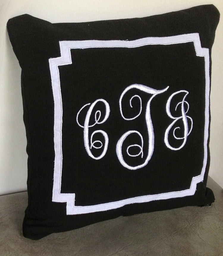 Monogram pillow cases, Euro Monogram Pillows, Gift Ideas for mom, Monogram Pillows,
