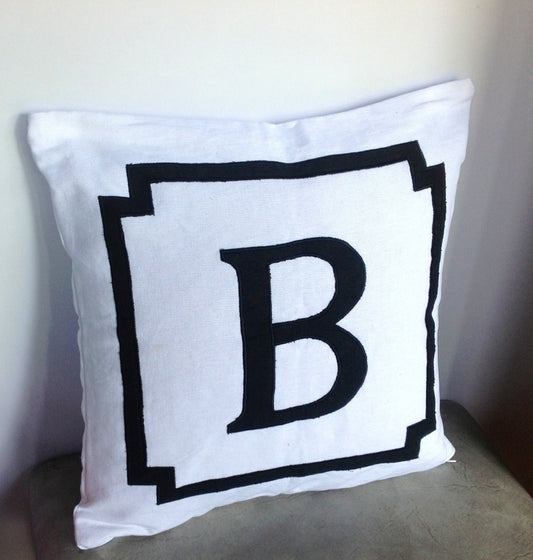 Monogram 24 Inch cover Housewarming Gift Available in All Sizes and Color Decorative Monogram Pillows