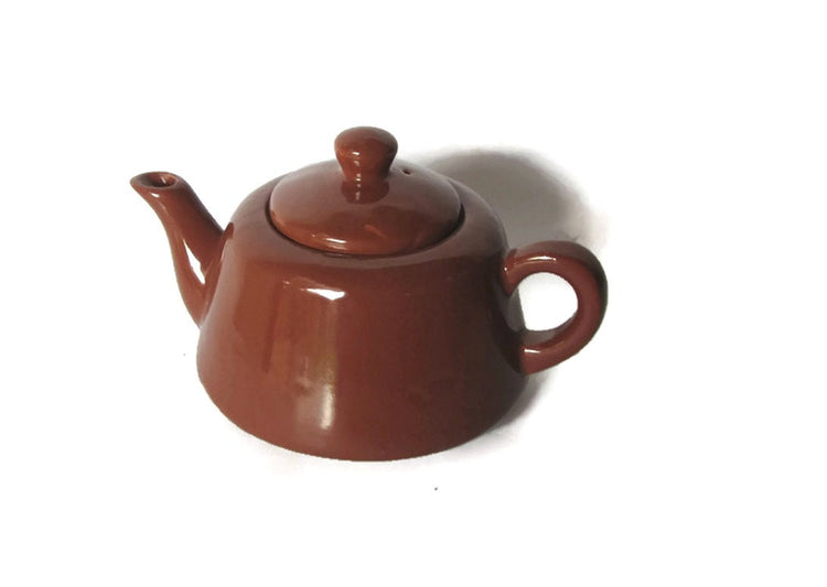 Mid century ceramic. Vintage teapot. Kettle. Ceramic teapot. Tea kettle. Brown teapot. Small teapot. Mid century teapot. Small kettle.
