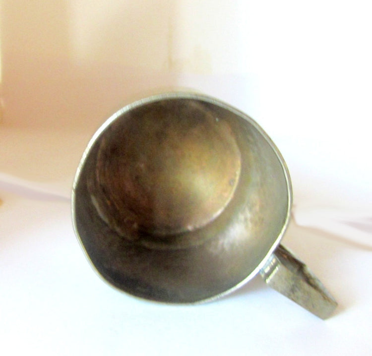 Glass holder. Vintage glass holder. Silver cup. Metal holder. Metal cup. Tea glass holder. Copper cup. Silver plated copper podstakannik.