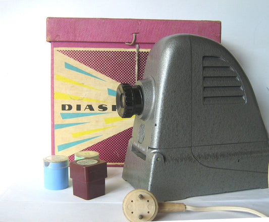 Vintage electronics. Gifts for daddy. 35mm film projector. Magic lantern. Projector. Film projector. Film strip. From poland. Bajka diascope