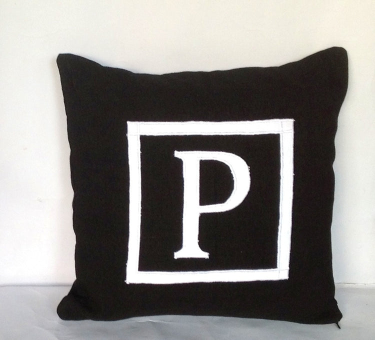 30% OFF Customized Monogrammed pillow cover 16 inches, custom letter cushion-alphabet throw pillow-sofa pillow cotton 16x16
