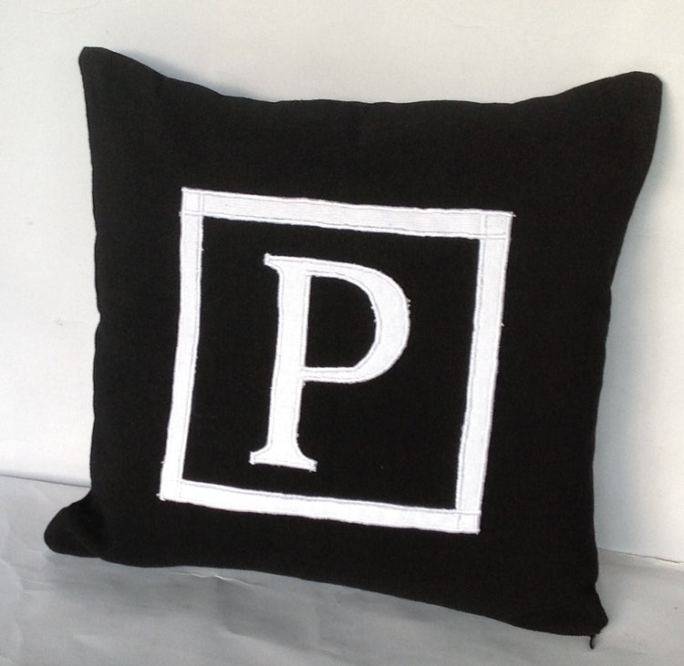 30% OFF Customized Monogrammed pillow cover 16 inches, custom letter cushion-alphabet throw pillow-sofa pillow cotton 16x16