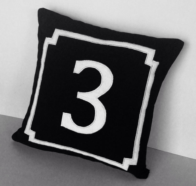 Graduation gift ideas, Monogram handmade gift Idea, Number gift pillows, Number Throw Pillow Decorative Throw Pillow Cover