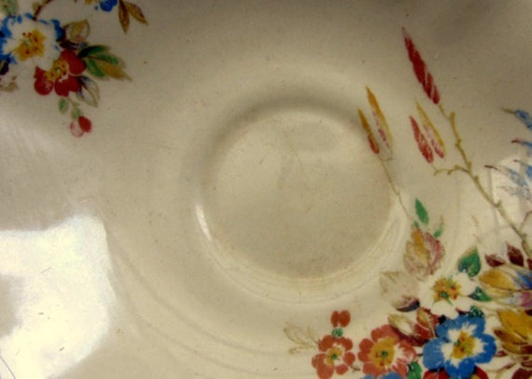 Tea cup and saucer. Floral china. Mid century ceramic. Gold trim. China dishes. Porcelain dish. Floral tea cup. J G Meakin. Sunshine series.