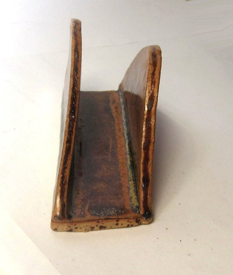 Farmhouse chic napkin holder. Letter holder. Napkin holder vintage. Mail holder. Holiday gift idea. Rustic ceramic napkin holder.