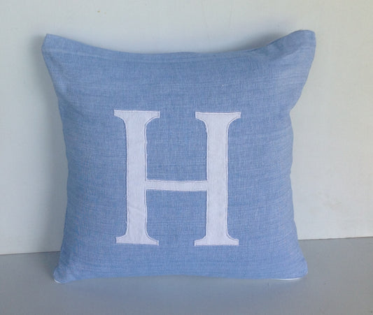 Monogram pillows for kids, Nursery Decor, Boys Nursery Monogram Pillow Cover Dorm Decor Monogrammed Pillows  Alphabet Pillow