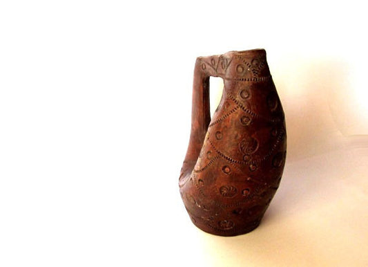 Pottery handmade. Vintage pitcher. Pottery pitcher. Ceramic pitcher. Pottery jug. Ceramic jug. Water jug. Farmhouse pottery.