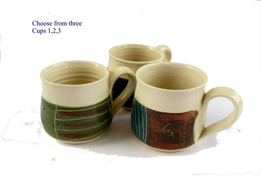 Pottery cups. ceramic coffee cups. Pottery coffee cups. Ceramic coffee set. Pottery coffee set. Holiday gift ideas. Farmhouse chic.