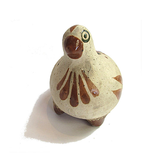 Ceramic bird. Pottery bird. Mexican pottery. Naive art. Hand painted pottery. Dove ornament. Ceramic dove. Tonala pottery. Tonala bird.