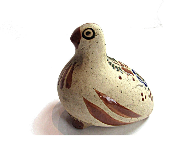 Ceramic bird. Pottery bird. Mexican pottery. Naive art. Hand painted pottery. Dove ornament. Ceramic dove. Tonala pottery. Tonala bird.