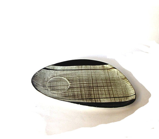 Ceramic tray. Trinket tray. Small personal coffee or tea tray. Snack tray. Israel ceramics. "Kadar" 1930. Bauhaus. Collectables. Vintage.