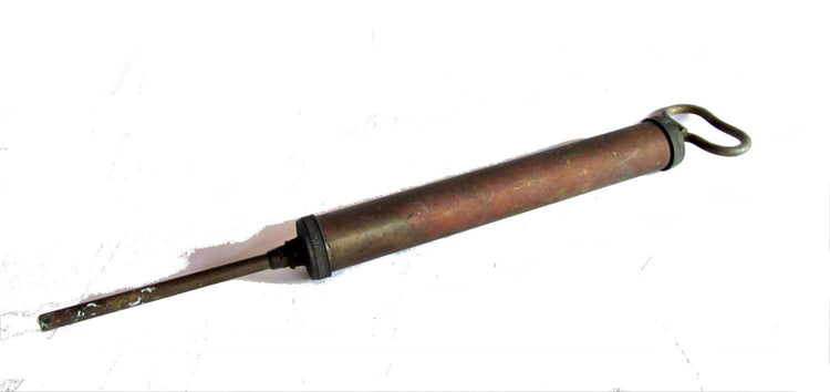 Old tool. Husband gift. Automobile. Automotive. Vintage car tools. Automobilia. Mechanic gifts. Mechanic tools. Brass grease gun and pump.