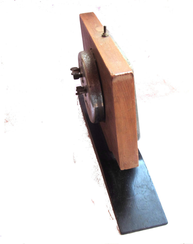 Antique clock. Vintage clock. Alarm clock. Wood clock. Vintage alarm clock. Mechanical clock. Wooden clock. Mid century clock. Working.