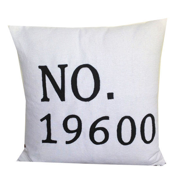 Throw pillows, House number AppliquÃ©d Pillow, Number pillows, House warming Gifts, 18x18, Made to order