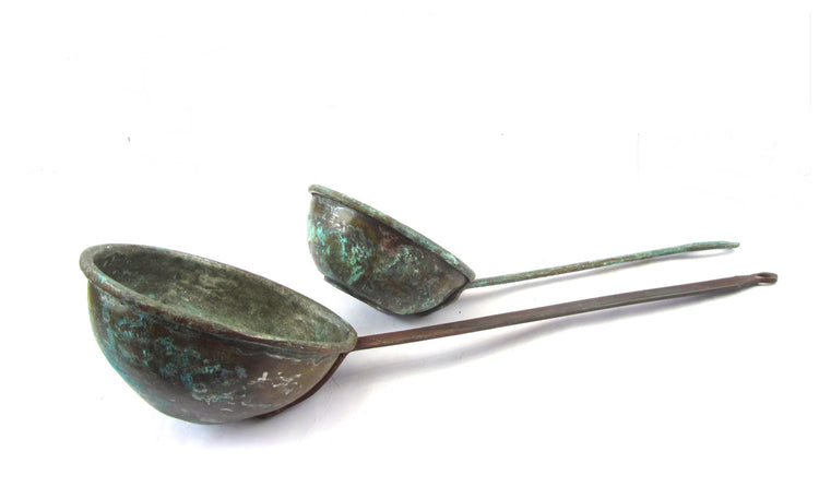 Kitchen decor rustic. Kitchen utensils. Country kitchen decor. Copper kitchen. Verdigris. Utensils decor. Copper kitchen decor. Ladles.