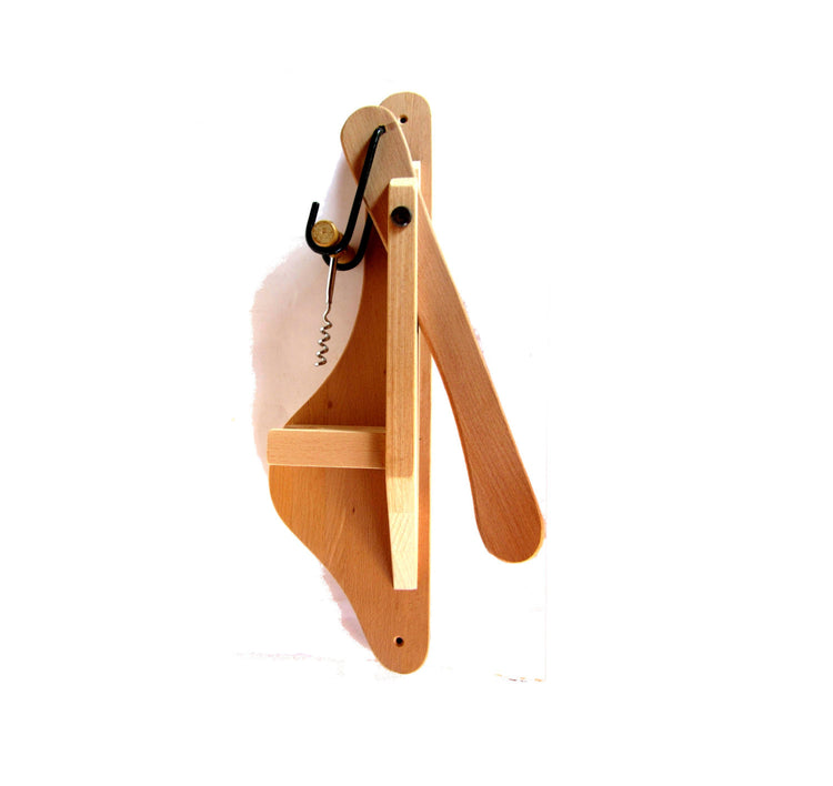 Bottle opener. Hand crafted wood. Wall bottle opener. Wine opener. Corkscrew. Wine bottle opener. Wall mounted bottle opener. Unpainted wood