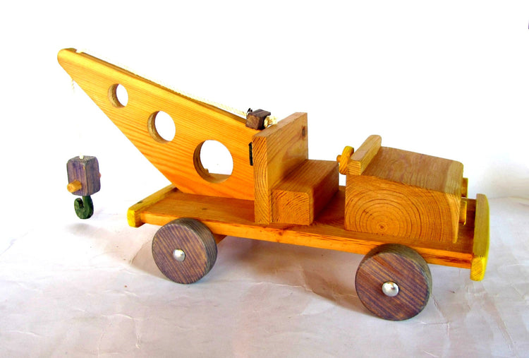 Wood toy. Wooden toy. Hand crafted wood. Toy truck. Boys holiday gift. Wood truck. Tow truck. Wooden toy truck. Wood toy truck.