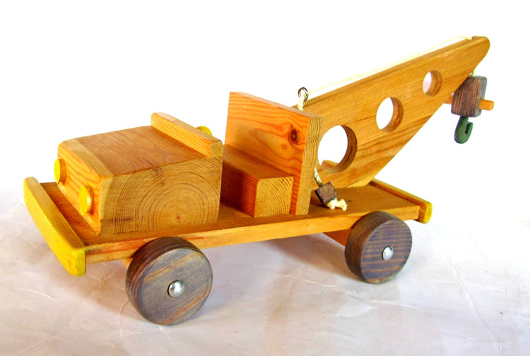 Wood toy. Wooden toy. Hand crafted wood. Toy truck. Boys holiday gift. Wood truck. Tow truck. Wooden toy truck. Wood toy truck.