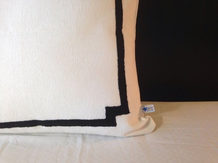 Border Pillows, Pillows with trims, Custom Border Pillows, Euro Border Pillow Cover,Pillows with borders,